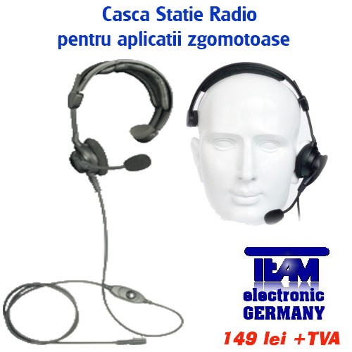 Statii Radio Profesionale Casca profesionala pentru Statie Radio Portabila Team