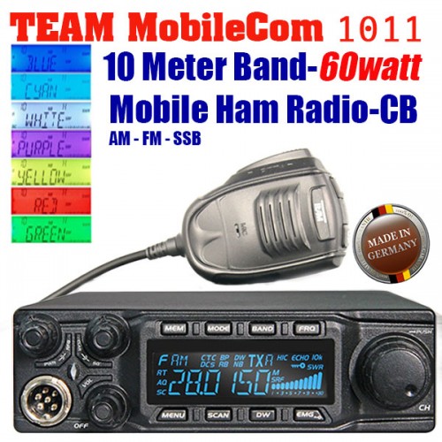 Statie Radio CB Putere TEAM HAM MobileCom 1011 putere 60watt.