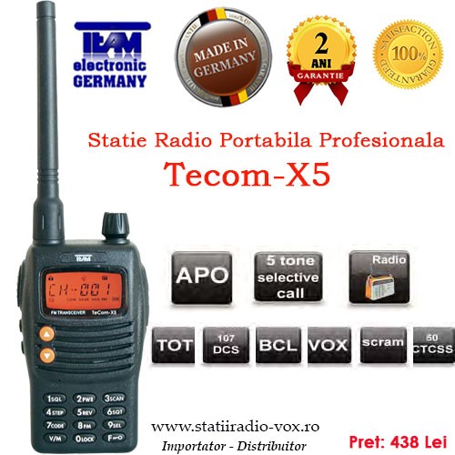 Radio comunicare Statie Radio Portabila Profesionala