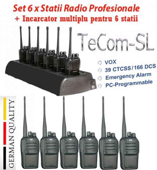 Set Statie Radio profesionala portabila model TeCom-SL TEAM Germany