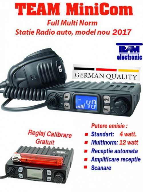 Statie Radio CB emisie receptie pentru auto model nou MiniCom 2019